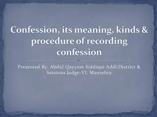 Confession: Meaning, Types, and Recording Procedure