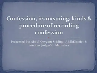 Understanding Confession: Meaning, Types, and Recording Procedure