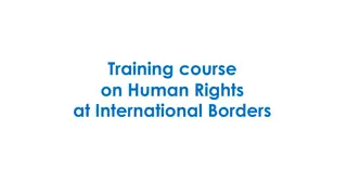 Training Course on Human Rights at International Borders