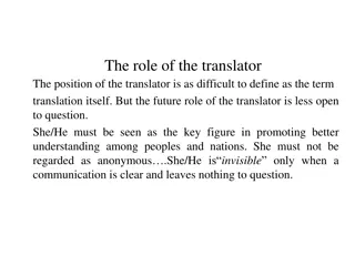 The Evolving Role of Translators in Promoting Intercultural Understanding