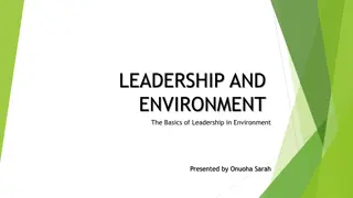 Understanding Leadership and Environment Relationship
