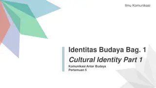 Cultural Identity in Intercultural Communication