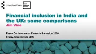 A Comparison of Financial Inclusion in India and the UK