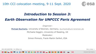Earth Observation for UNFCCC Paris Agreement Meeting