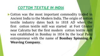 Evolution of Cotton Textile Industry in India