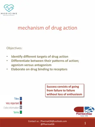 Understanding Drug Action Mechanisms and Receptor Targets