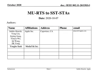 IEEE 802.11-20/1583r1 MU-RTS and CTS Exchange Proposal