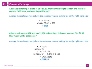 Currency Exchange Calculations and Comparison