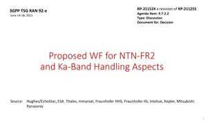 Ka-Band as Exemplary Band for NTN-NR in Satellite Services