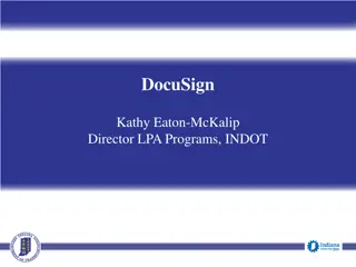 DocuSign Legal Binding Authority for INDOT Contracts