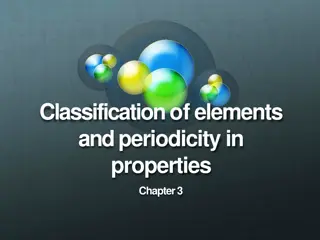 Classification of Elements and Periodicity in Properties: Overview and Evolution
