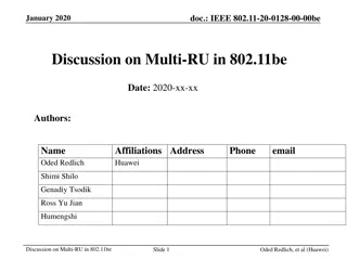 Discussion on Multi-RU Allocation in IEEE 802.11be Standard