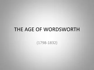 The Romantic Age of Wordsworth: An Overview