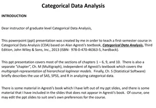 Graduate Level Categorical Data Analysis Course