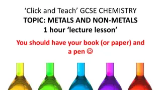 Interactive GCSE Chemistry Lesson on Metals and Non-Metals