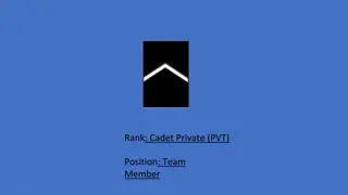 Cadet Military Ranks and Positions Overview