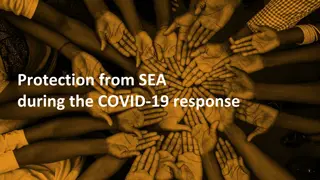 Protection from Sexual Exploitation and Abuse (PSEA) in COVID-19 Response