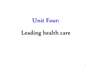 Exploring Leadership in Health Care