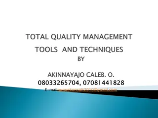 Total Quality Management (TQM) in Organizations: A Comprehensive Overview