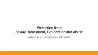 Addressing Sexual Harassment and Exploitation in Humanitarian Work