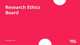 The Role of Research Ethics Boards (REB) at Loyalist College