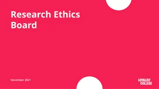Understanding the Role of Research Ethics Boards (REB) at Loyalist College