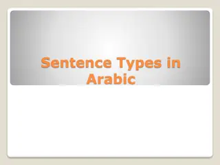 Sentence Types and Verbs in Arabic