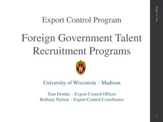 Foreign Government Talent Recruitment Programs - Understanding the Implications