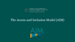 The Access and Inclusion Model (AIM) - Supporting Inclusive Early Learning