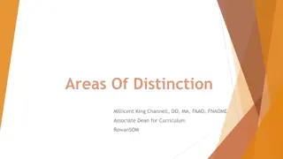 Areas of Distinction in Medical Education at RowanSOM