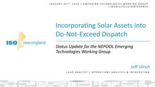 Incorporating Solar Assets into Do-Not-Exceed Dispatch: Project Update