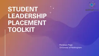 Student Leadership Placement Toolkit - Preparation and Resources