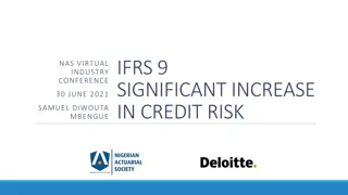 IFRS 9 Significant Increase in Credit Risk