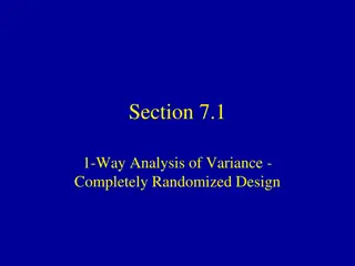 Analysis of Variance in Completely Randomized Design
