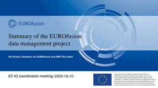 EUROfusion Data Management Project Summary