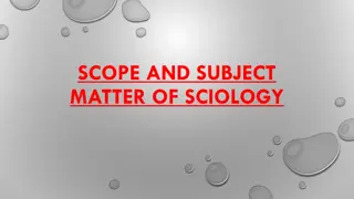 Scope and Subject Matter of Sociology: An Overview