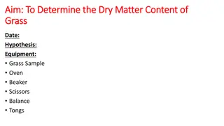 Determining Dry Matter Content of Grass: A Comprehensive Study