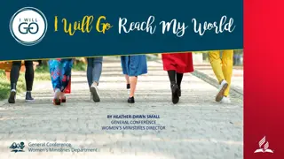 Embracing the Call: I Will Go - Women's Ministries in Action