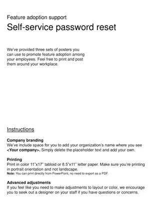 Promote Feature Adoption with Self-Service Password Reset Posters