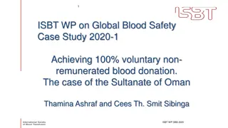 Achieving 100% Voluntary Non-Remunerated Blood Donation in Oman