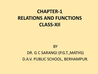 Relations and Functions in Mathematics