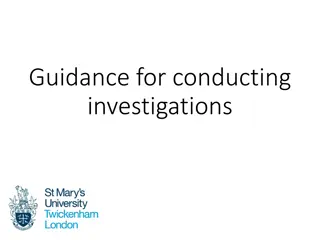 Best Practices for Conducting Effective Investigations