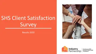 SHS Client Satisfaction Survey Results 2020 - Overview and Insights