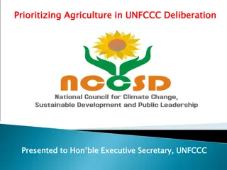 Enhancing CO2 Absorption Through Prioritizing Agriculture in UNFCCC Deliberation