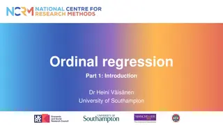 Ordinal Regression in Data Analysis