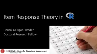 Item Response Theory in Measurement Models