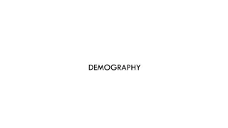 Demography: Population Trends and Analysis