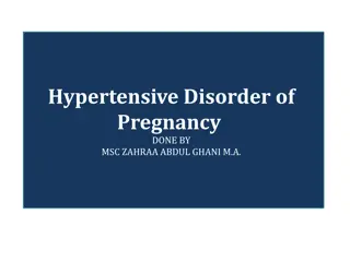 Hypertensive Disorders of Pregnancy