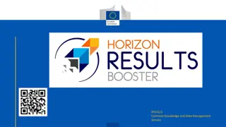 Horizon Results Booster - Maximizing Impact for Research & Innovation Projects