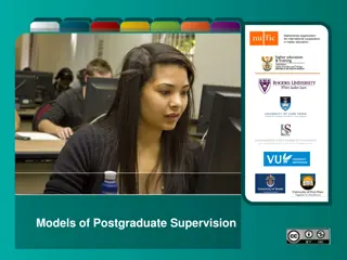 Models of Postgraduate Supervision and Different Supervisory Approaches